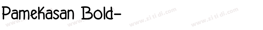 Pamekasan Bold字体转换